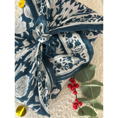 SO FAMILY Foulard Gaya Indigo.