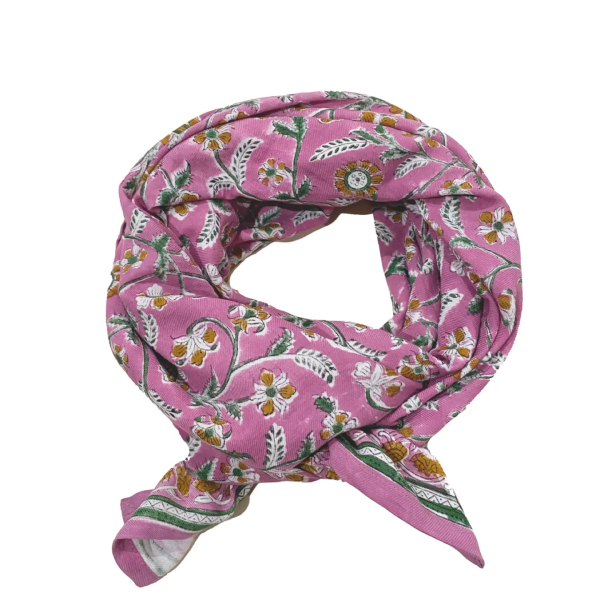 SO FAMILY Foulard Dheli Cerise.