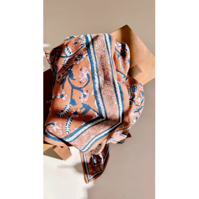 SO FAMILY Foulard Dheli Abricot.