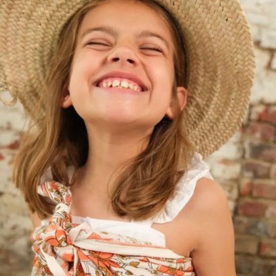 SO FAMILY Foulard Agra Corail.