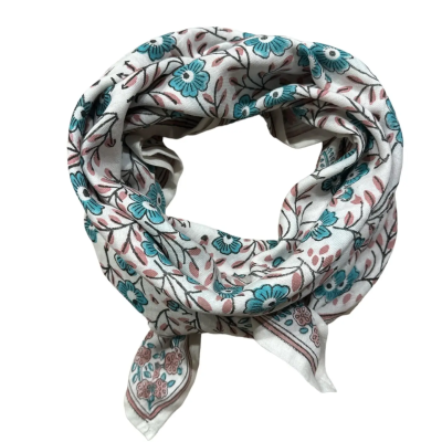SO FAMILY Foulard Bellis Aqua.