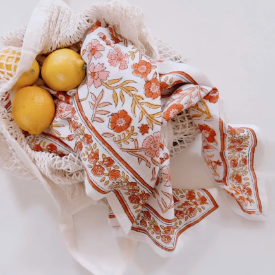 SO FAMILY Foulard Delhi Brique Small.