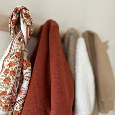 SO FAMILY Foulard Delhi Brique Small.