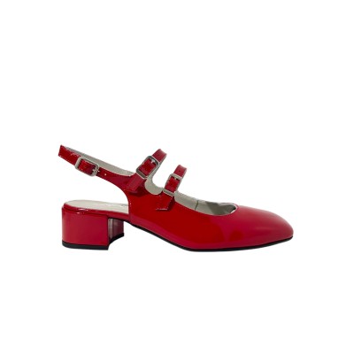 REQINS - Ballerines Rosewood cuir vernis - Rouge