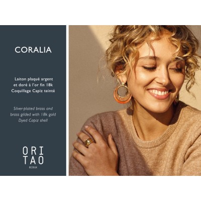 ORI TAO Bijoux Boucles d’oreilles Dormeuses Coralia.