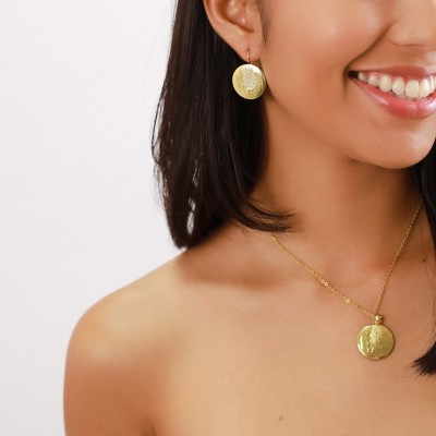 ORI TAO Boucles d’oreilles Dormeuses Rondes Manta.