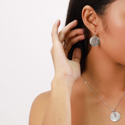 ORI TAO Boucles d’oreilles Dormeuses Rondes Manta.