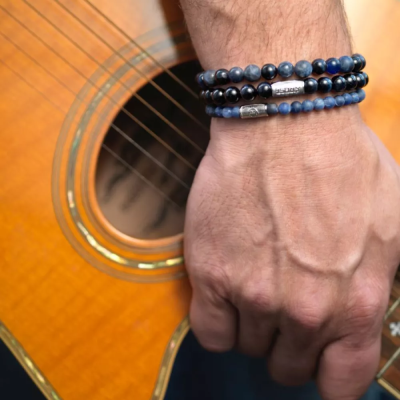 REBEL&ROSE Bracelet Blue Rocks.