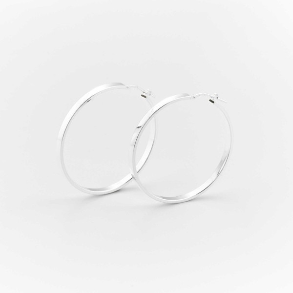 CANYON France Boucles d'oreilles Créoles Argent.