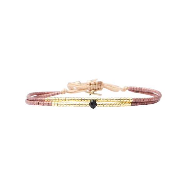 BELLE MAIS PAS QUE Bracelet La Vida Mocha Ambre.