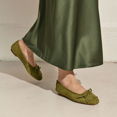 REQINS - Ballerines Hindi - Vert Mousse