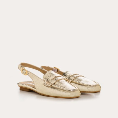 REQINS - Mocassins Carlita Metal Rock Platine