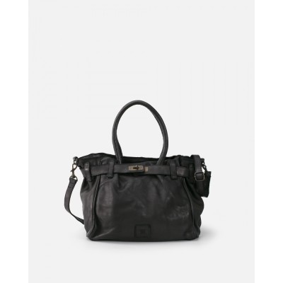 BIBA Sac bandoulière Boston Noir.