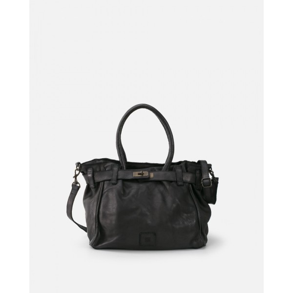 BIBA Sac bandoulière Boston Noir.